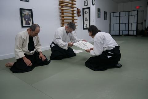 Kim Gold Receiving Aikido 2nd Dan